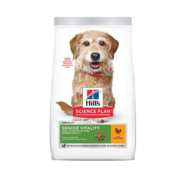 غذای خشک هیلز مدل ویتالیتی مخصوص سگ نژاد کوچک بالای ۷ سال