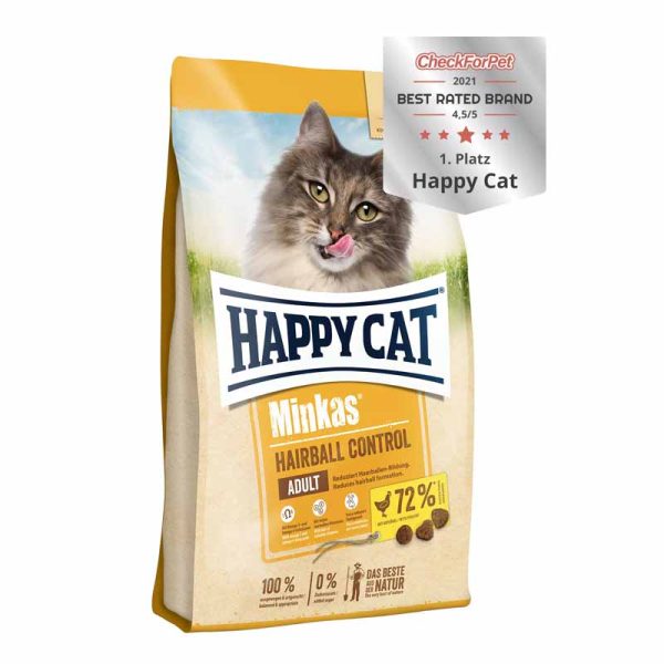 غذای خشک گربه هپی کت مدل مینکاس هربال