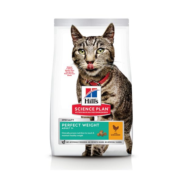 غذای خشک گربه بالغ هیلز مخصوص کنترل وزن 2.5 کیلوگرم