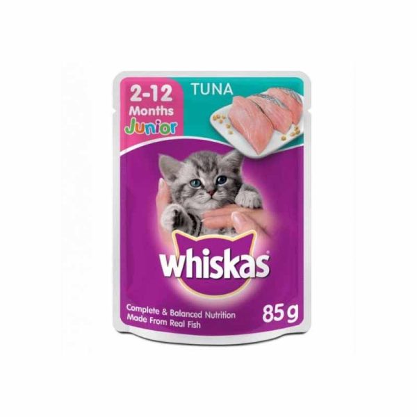 پوچ بچه گربه ویسکاس با طعم ماهی تن وزن 85 گرم