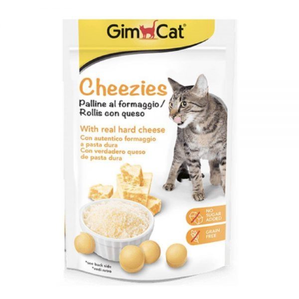 اسنک گربه جیم کت مدل cheezies طعم پنیر 50 گرم