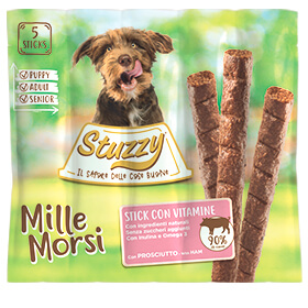 تشویقی مدادی سگ استوزی مدل Milemorsi با طعم ژامبون