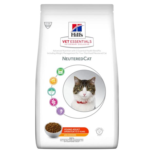 غذای خشک گربه عقیم شده هیلز مدل Neutered وزن 1.5 کیلوگرم