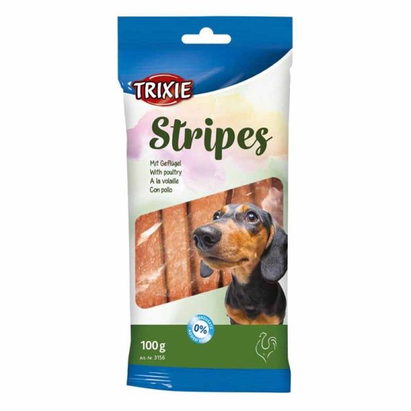 تشویقی سگ تریکسی مدل Strips با طعم مرغ بسته 10 عددی