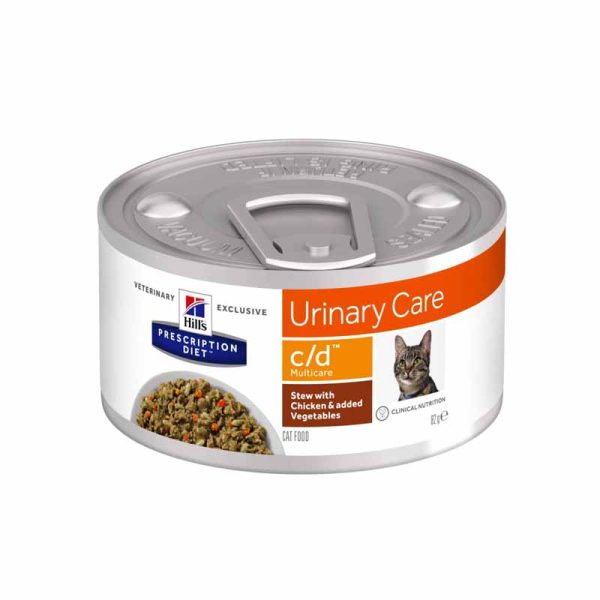 کنسرو گربه هیلز مدل یورینری Urinary Care C/D با طعم مرغ و سبزیجات