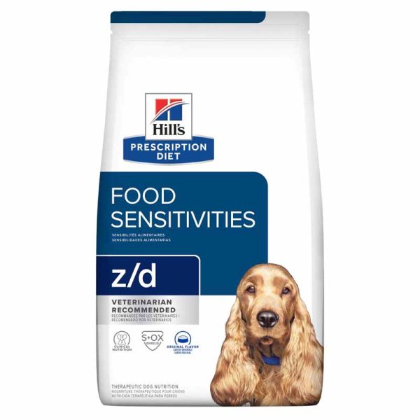 غذای خشک سگ هیلز مخصوص حساسیت غذایی مدل Z/D
